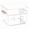 Carlisle Foodservice Squares Polycarbonate Food Storage Container, 12 qt, 11.13 x 11.13 x 8.25, Clear, Plastic 1195407 - alternate 2
